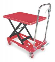 3KR46 Scissor Lift Cart, 400 lb., Steel, Fixed