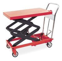 3KR47 Scissor Lift Cart, 800 lb., Steel, Fixed