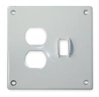 3KT93 Security Wall Plate, White