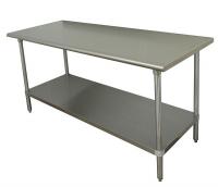 3KWZ7 Work Table, Rolled Edge Top, 48x30x1 5/8In