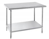 3KXA2 Work Table, Rolled Edge Top, 72x30x1 5/8In
