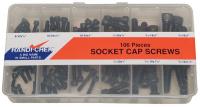 3KZC9 Socket Cap Scrw Asst, 106 Pcs, 9 Szs