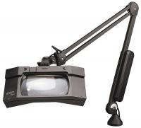 3KZG1 Magnifier Light, 1.85, Black, Arm 45 In