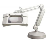 3KZP3 Magnifier Light, 1.85, Light Grey, Arm 30In