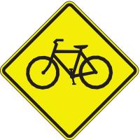 3LAK1 Traffic Sign, 30 x 30In, BK/YEL, SYM, W11-1