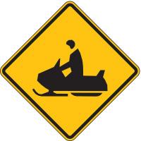3LAK4 Traffic Sign, 12 x 12In, BK/YEL, SYM, W11-6