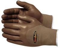 3LAY6 Coated Gloves, L, Brown, PR