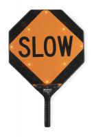 3LCH4 Flashing LED Stop/Slow Paddle Sign
