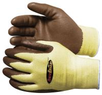 3LCJ7 Cut Resistant Gloves, Yellow/Brown, M, PR