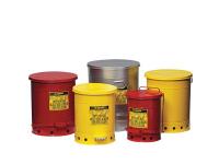 3TCH7 Oily Waste Can, 6 Gal., Steel, Red