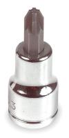 3LE37 Socket, 3/8 Dr, #2 Pozi, Chrome
