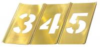 3LGT8 Stencil Set, Numbers, Brass