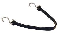 3LLL6 Bungee Cord, S-Hook, 35 In.L, Black, PK 10