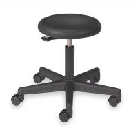 3LLW3 Round Pneumatic Stool, Black, 16 to 21&quot;