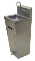 3LMR3 Sink with Foot Pedal, Stainless Steel