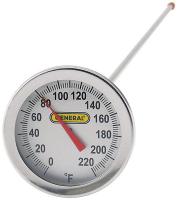 3LNW2 Bimetal Thermom, 2 In Dial, 0 to 220F