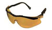 3LTU1 Safety Glasses, Amber Lens, Half Frame