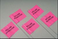 3LUN4 Marking Flag, Pink Glo, Water, PVC, PK100