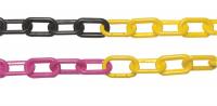 3LUR8 Plastic Chain, Yellow/Black, 2 in x 100 ft