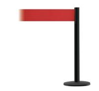 3LUW2 Crowd Control Post, Black, Red Belt