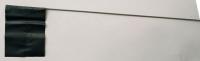 3LVC9 Marking Flag, Black, Blank, Vinyl, PK100