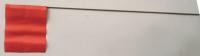 3LVD7 Marking Flag, Red, Blank, Vinyl, PK100
