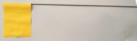 3LVE1 Marking Flag, Yellow, Blank, Vinyl, PK100