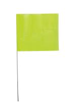 3LVG8 Marking Flag, Fluor Lime, Vinyl, PK100
