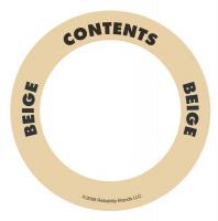 3LWL6 Content Label, 2 In. W, Beige