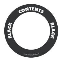 3LWL7 Content Label, 2 In. W, Black