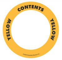 3LWN6 Content Label, 2 In. W, Yellow