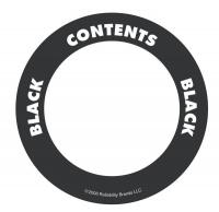 3LWN8 Content Label, Black, 2 In. W