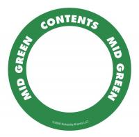 3LWP3 Content Label, Mid Green, 2 In. W
