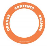 3LWP4 Content Label, Orange, 2 In. W