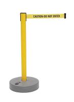 3LWY1 Portable Post, Retractable Belt, Yellow