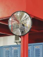 3LYK8 Convex Indoor Mirror, 36 In Polycarbonate