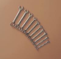 3LYG5 Combo Wrench Set, Polish, 5/32-7/16in, 10Pc