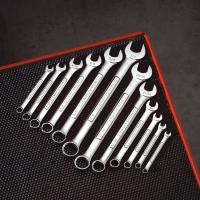 3LXV1 Combo Wrench Set, Chrome, 10-19mm, 10 Pc