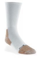 13G164 Work, Socks, Crew, Mens, M, White, 1 Pr