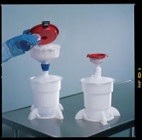3KWK8 4 In Safety Funnel, 4 L Bottle, Container