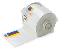 3MU34 RTK Label, Red/Blue/Yellow/White, Vinyl