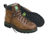 3MVK8 Work Boots, Pln, Mens, 9W, Dark Brown, 1PR