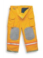3MZP7 Turnout Pants, Yellow, L, Inseam 28 In.