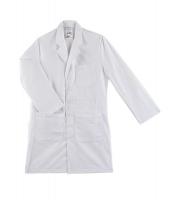 3NDF3 Collared Lab Coat, S, White, 36 In. L