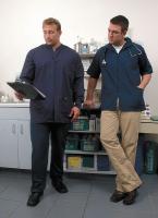 3NDX2 Lab Jacket, L, Navy, 28 In. L
