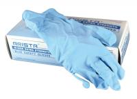 3NFG1 Disposable Gloves, Latex, M, Blue, PK50