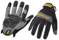 3NHT6 Anti-Vibration Gloves, L, Black, PR