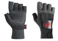 3NHX8 Anti-Vibration Glove, XL, Blk, Half Finger