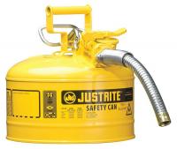 3NKJ3 Type II Safety Can, 12 In. H, Yellow