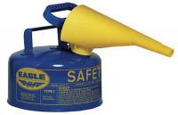 3NKP7 Type I Safety Can, 1 gal., Blue, 8&quot; H, 9&quot; OD